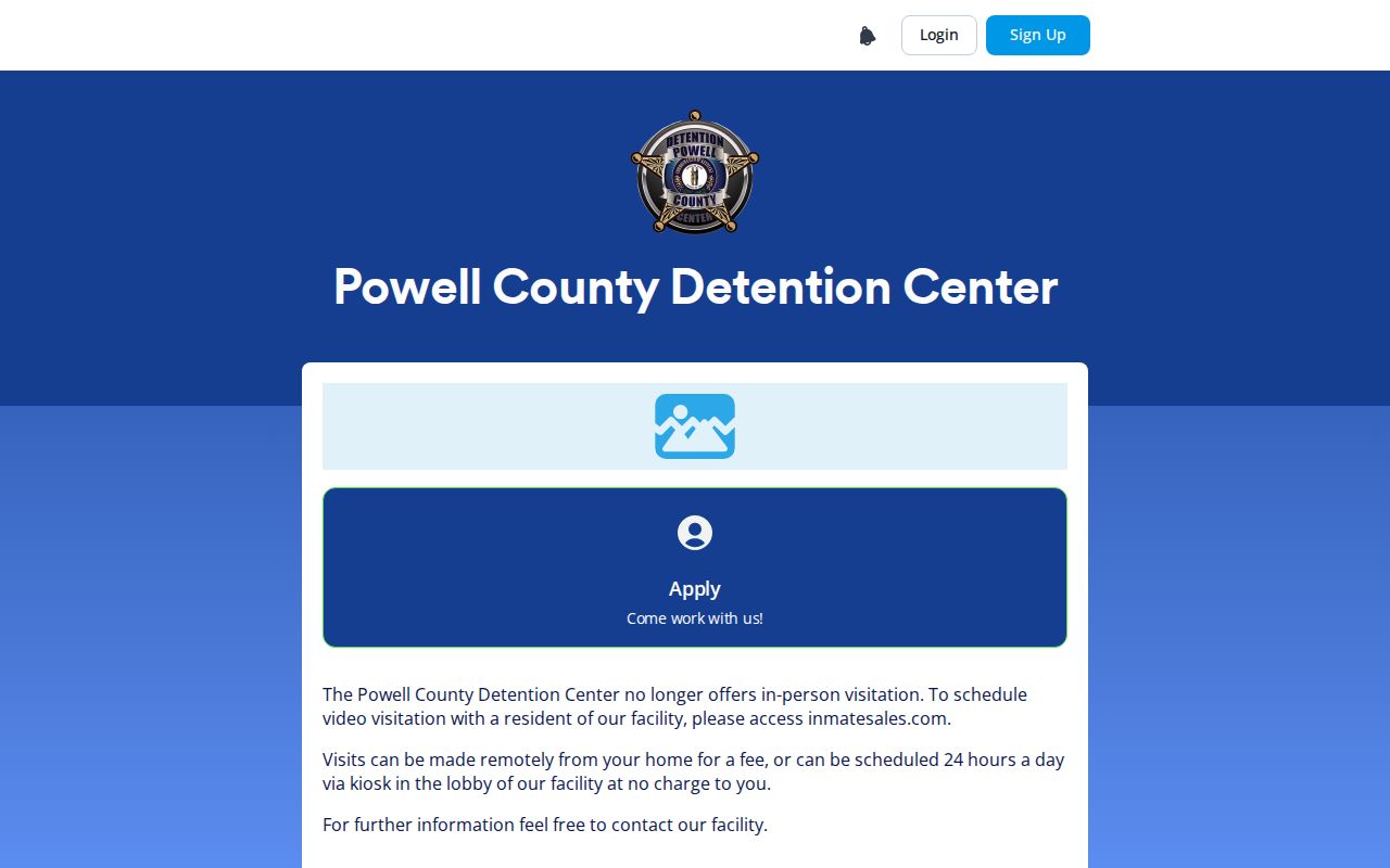 Powell County Detention Center app resident directory and jail service interface
